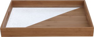 طوفرية خشب السيف غاليري، 45×33×5 سم، يد اكريلك - بني شفاف product image