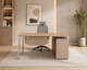 مكتب إداري خشب MDF، 160x80x75 سم - خشبي فاتح بيج product image 3