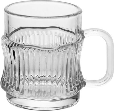 طقم اكواب شاي بيد زجاج السيف غاليري، 3 قطع، 165 مل - شفاف product image 2