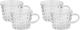 Al Saif Gallery Glass Cup Set, 150ml, 4 Pieces, Handle - Clear product image 1