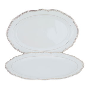 طقم سفرة بورسلان السيف غاليري، 65 قطعة - أبيض ذهبي product image 4