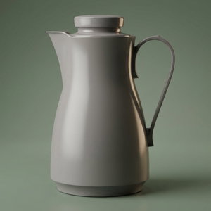 Rotpont thermos, 1 liter, glass inner container, plastic outer shell - dark grey product image