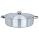 صينية فرن ألمنيوم روبوست، 34 سم، دائري، بغطاء، بيدين - فضي product image 1