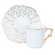 Al Saif Gallery coffee cups and saucers set, 12 pieces - white product image 1