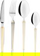 Al Saif Gallery steel cutlery set, 24 pieces - golden silver product image 2
