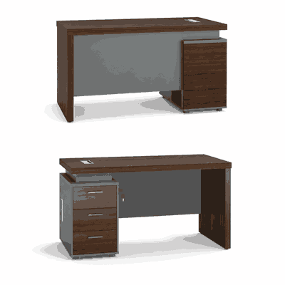 مكتب إداري مودرن خشب MDF، 75×140×70 سم - بني غامق product image 2