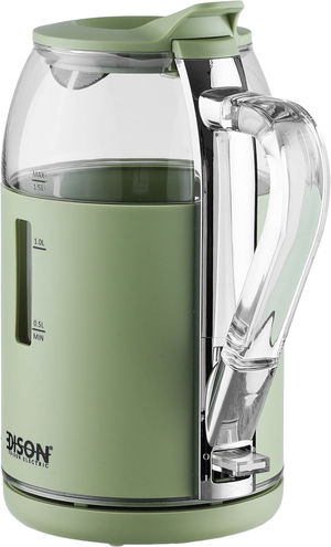 Edison Glass Electric Kettle, 2200 Watt, 1.5 Liter - Green product image 2