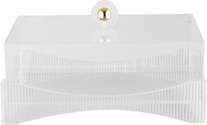 Al Saif Gallery Acrylic serving tray, 24x14x11.6 cm, rectangular, with lid - transparent product image