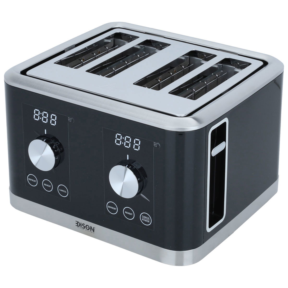 Edison Electric Toaster, 1600 Watt, 4 Slices - Black product image 2
