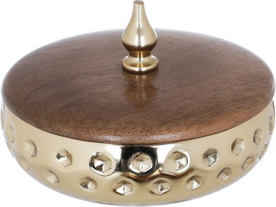 طقم زبدية استيل السيف غاليري، 5 قطع، بقاعدة - بني ذهبي product image 3