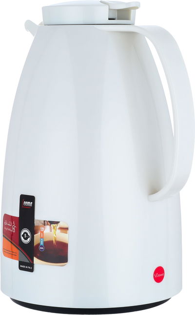 Al Saif Gallery Lima Thermos, 2 litres, compressor, thermal glass inner container, plastic outer shell - pearl product image 3