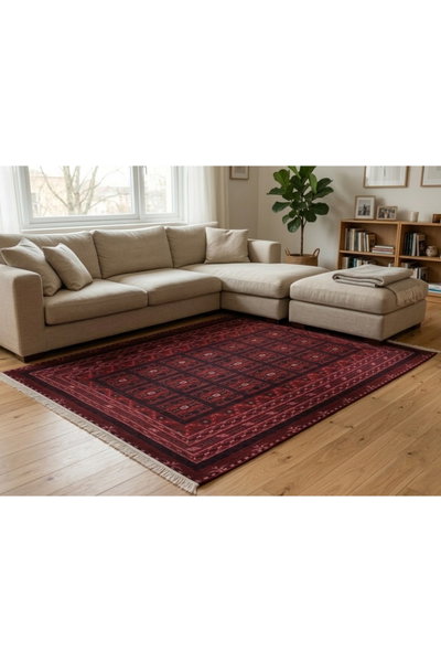 سجادة بوليستر سجادتي، 160×230 سم، نقشة همدان - أحمر product image 4
