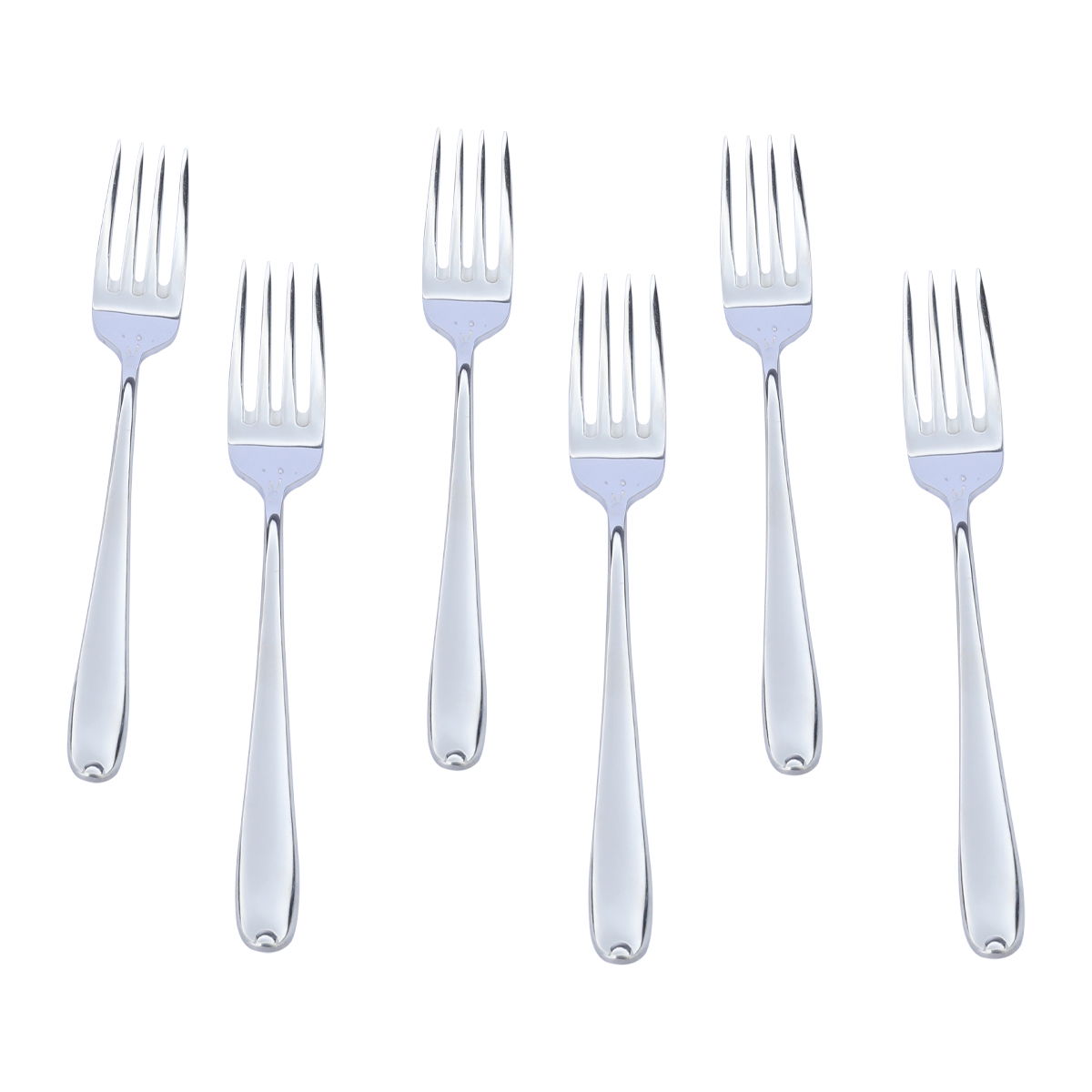 Al Saif Gallery Sola Steel Sweet Fork Set, 6 Pieces - Silver product image 2