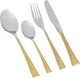 Al Saif Gallery Steel Knife Set, 6 Pieces - Gold/Silver product image 1