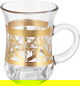 Al Saif Gallery Shahi Glass Bialat Set, 6 Pieces - Clear Gold product image 2