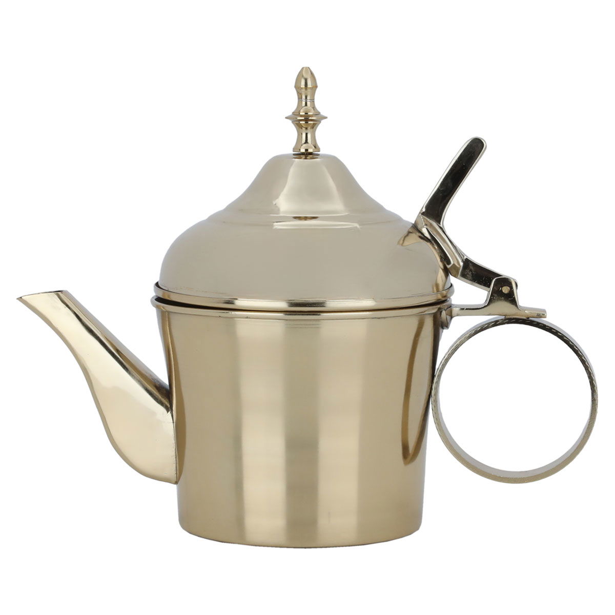 Al Saif Gallery Steel Teapot, 1.5 Liter, Round - Gold product image
