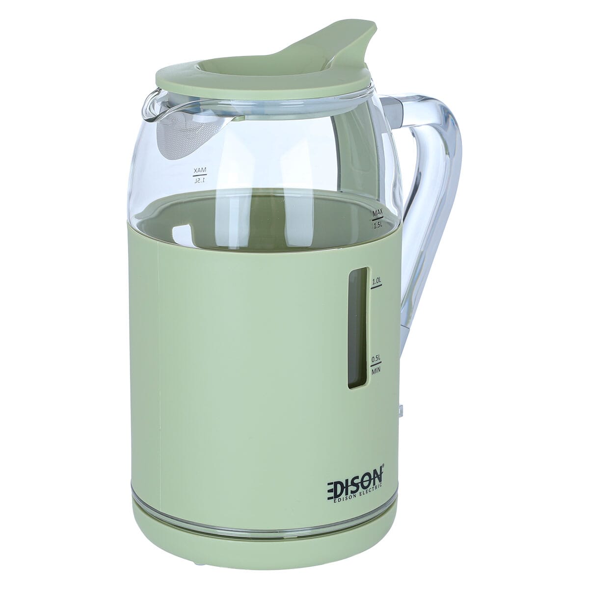 غلاية كهربائية زجاج إديسون، 2200 واط، 1.5 لتر - اخضر product image 3
