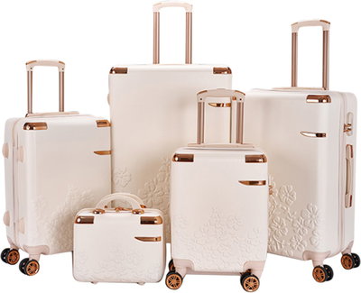 Limra ABS Luggage Set, 5 Sizes, 4 Wheels, 360 Degree Rotating, LMA-16060 - Beige product image 1