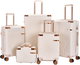 Limra ABS Luggage Set, 5 Sizes, 4 Wheels, 360 Degree Rotating, LMA-16060 - Beige product image 1