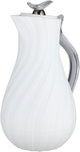Glory Layal Thermos, 1 Liter, Glass Interior, Transparent Handle, Push-Button Lid - White product image 4