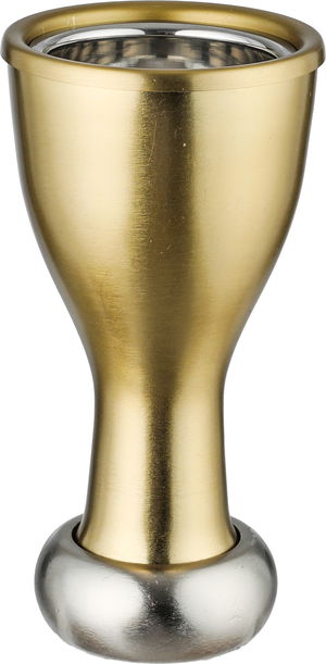 مبخرة ستانلس استيل السيف غاليري، 8.5x8.5x17.5 سم، قاعدة - ذهبي فضي product image