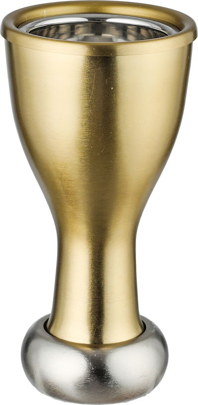 Al Saif Gallery Stainless Steel Incense Burner, 8.5x8.5x17.5 cm, Base - Gold Silver product image 1