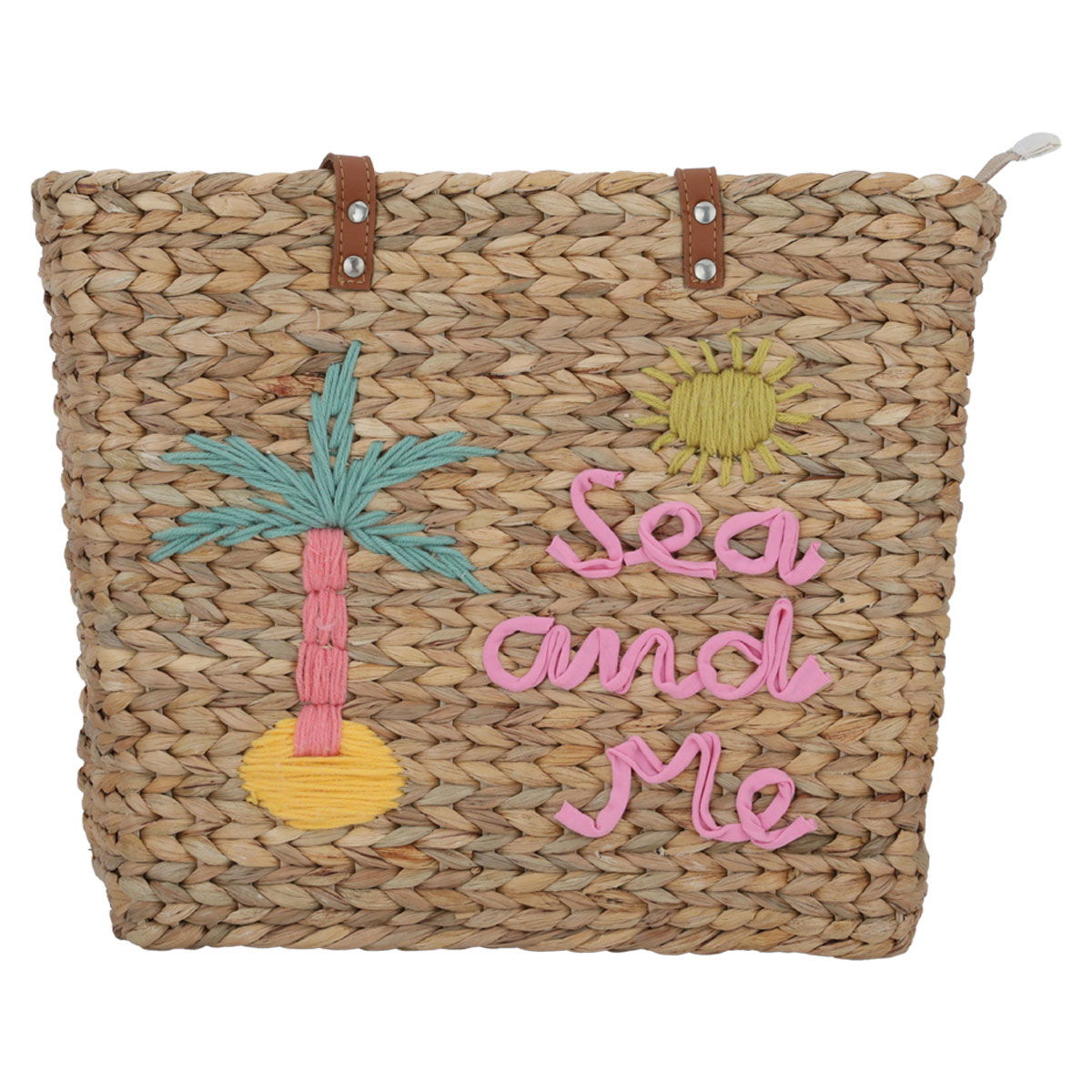 شنطة ترامس خوص السيف غاليري، 40×30 سم - بيج غامق product image
