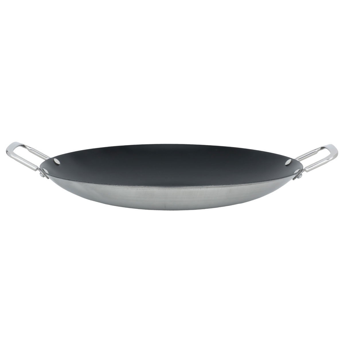 Al Saif Gallery steel frying pan, 36 cm, side handles - black product image 2