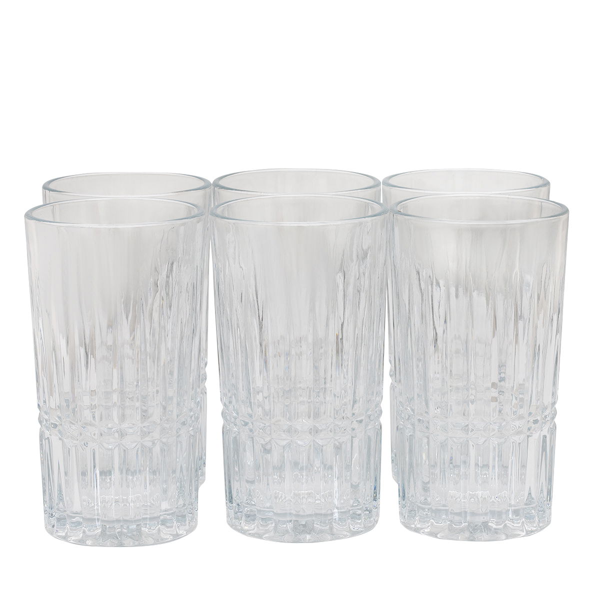 Al Saif Gallery glass cups set, 6 pieces - clear product image 2