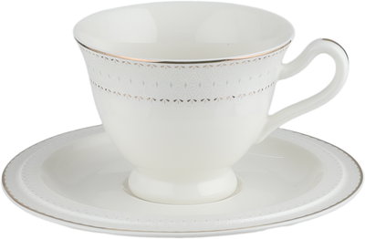 طقم تقديم سفرة بورسلان السيف غاليري، 166 قطعة، نقش فضي - أبيض product image 11