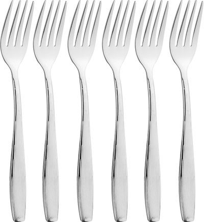 طقم شوك ستانلس استيل السيف غاليري، 6 قطع - فضي product image 1