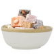 Al Saif Gallery porcelain bowl, golden rim, deep round - white product image 2