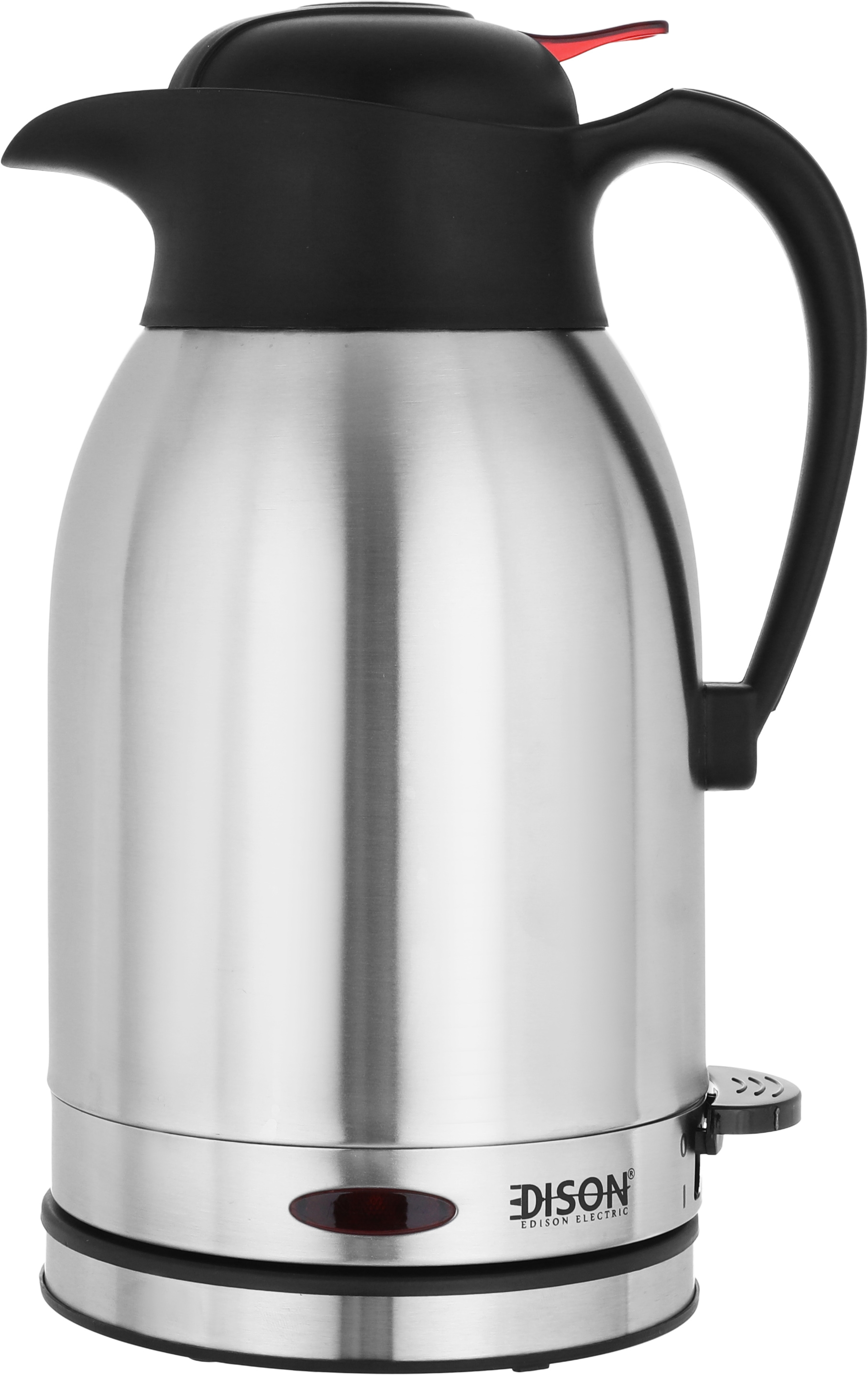 Edison Steel Electric Thermos, 1600 Watts, 1.5 Liters - Black Silver product image