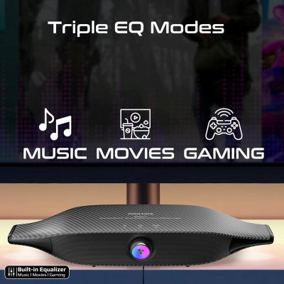 مكبر صوت بروميت دلتا-X، 20 واط 12 وضع اضاءة RGB، 6400 مللي أمبير، يدعم البلوتوث - اسود product image 6
