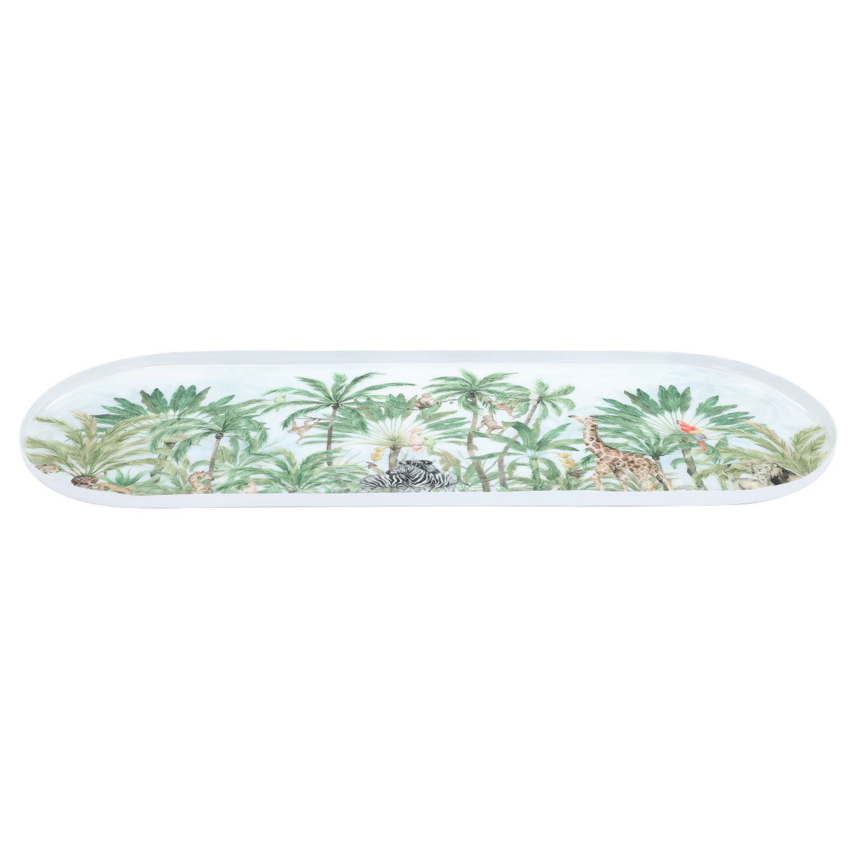 Al Saif Gallery Plastic Serving Plate, 1 x 14.5 x 40.5 cm, Oval - White product image 1