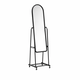 مراية ستاند زجاج، 158×40 سم، ستاند معدن - اسود product image 2