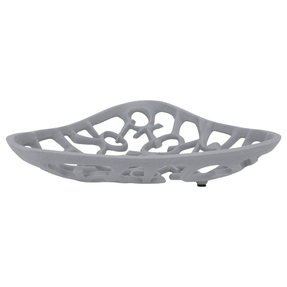 Al Saif Gallery Plastic Serving Plate, Hollow Triangle - Gray product image 1