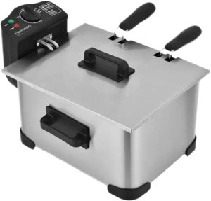 قلاية زيت تايفون، 2000 واط، 5 لتر، TY-04-003 - فضي اسود product image