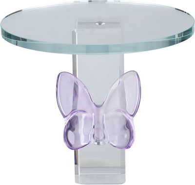 ستاند تقديم حلا زجاج السيف غاليري، 15×15×13 سم، دائري - شفاف موف product image 1