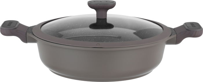 طقم قدور جرانيت وألمنيوم بغطاء زجاج روبوست، 9 قطع - بني فاتح product image 2