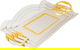 Al Saif Gallery steel topper set, 3 pieces, rectangular - white product image 1