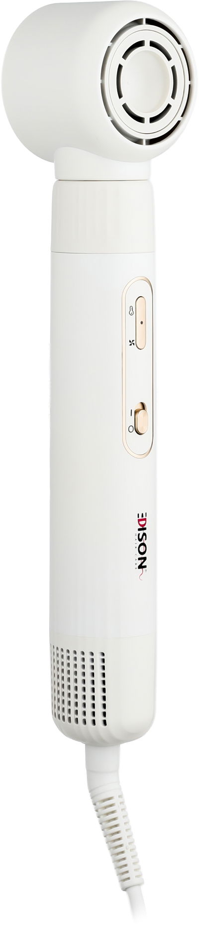 مجفف شعر إديسون، 1300 واط، 34.4x24.1x7.6 سم، زر تحكم في السرعة والحرارة، مرفق حقيبة، KF-F6 - كريمي ذهبي product image 2