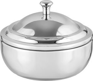 تمرية بغطاء ستانلس استيل السيف غاليري، 13.2x13.2x7.6 سم، دائري - فضي product image