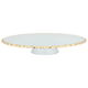 Al Saif Gallery glass cake stand, 30.5 x 5.5 cm - white product image 1