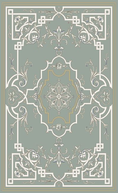 سجادة فرانسيا بوليستر القفاري، 4×6 متر - اخضر product image 1