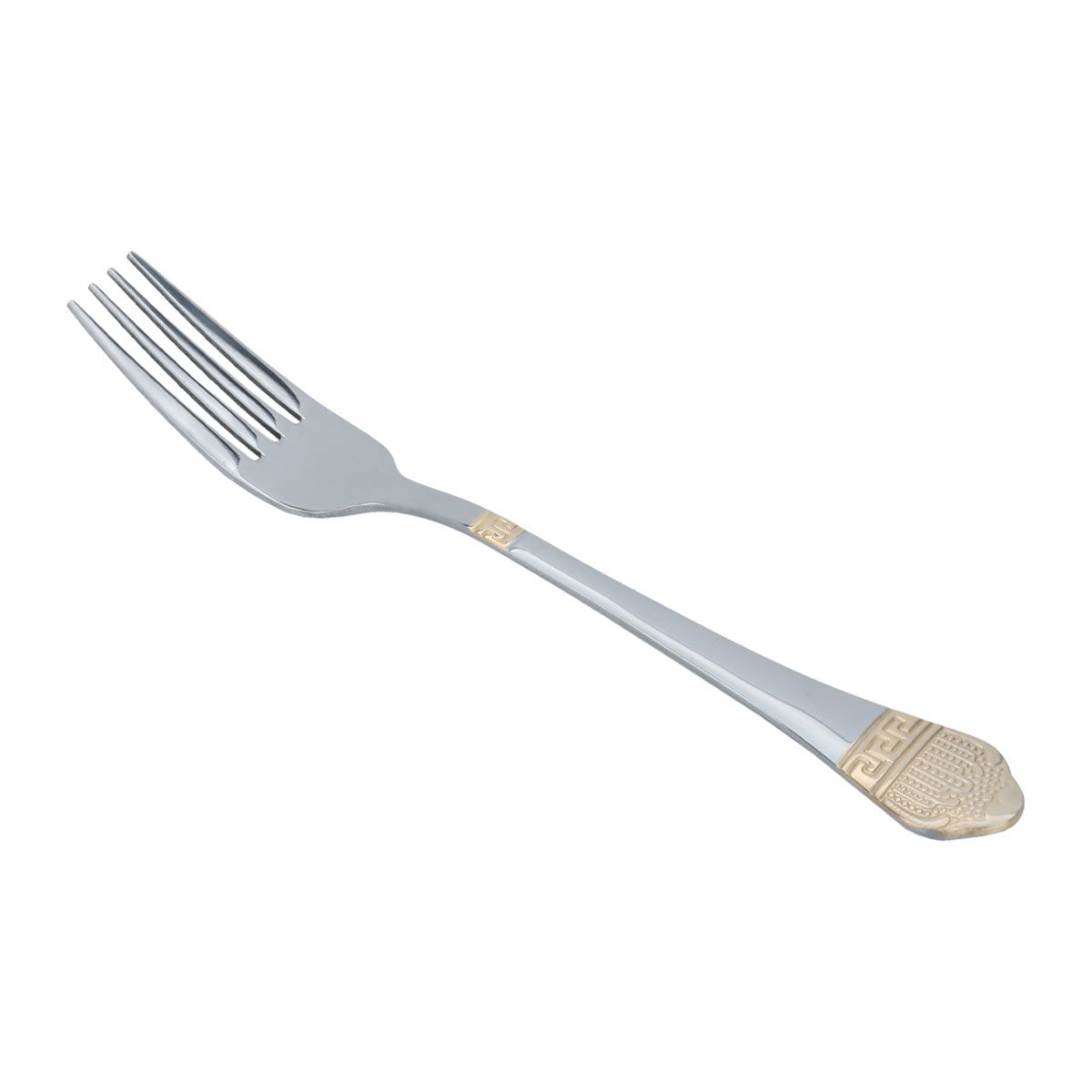 طقم شوك حلا استيل السيف غاليري، 6 قطع - فضي ذهبي product image 2