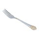 Al Saif Gallery steel sweet fork set, 6 pieces - silver and gold product image 2