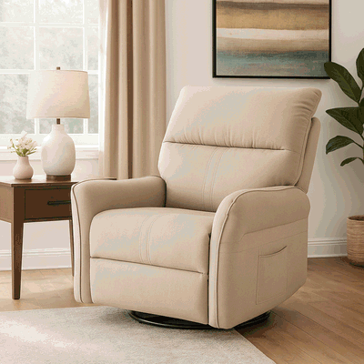 Fabric Reclining Chairs, 105×75×93 Cm - Light Beige product image 2