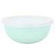 Al Saif Gallery Steel Bowl, 16 cm, with lid, light green product image 2