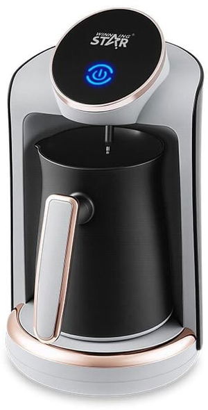 ماكينة قهوة تركي ويننج ستار، 250 مل، 550 واط، ST-9897 - فضي اسود product image